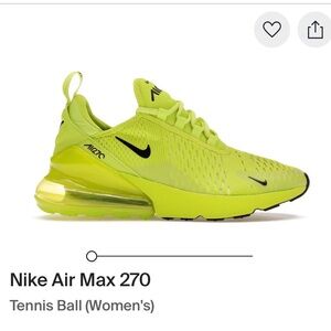 Nike Air Max 270 Women's Shoes - Neon Yellow